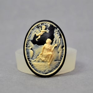LADY SILICONE MOLD cameo sugarcraft resin fimo polymer clay mould soap fimo wax plaster icing chocolate food safe classical angel