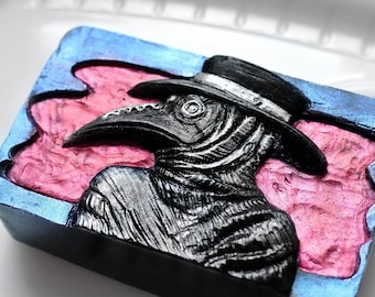PLAGUE DOCTOR MOLD silicone soap plaster clay resin chocolate flexible food grade face mask