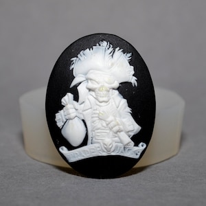 Pirate Cameo Silicone Mold: Jolly Roger Sugarcraft, Clay, Resin