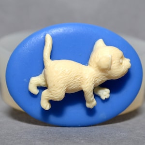 KITTY CAT cameo  - silicone mold - sugarcraft, fimo, polymer  clay , resin mould, soap