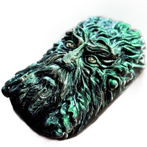 FOREST MAN SILICONE mold soap bar mould 5,5oz   resin plaster chocolate wax icing celtic green
