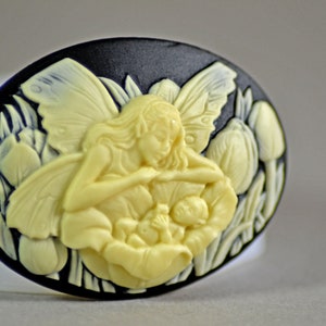 FAIRY SILICONE MOLD cameo Flexible  sugarcraft resin fimo polymer clay mould soap fimo wax plaster icing chocolate baby