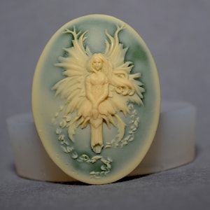 FAIRY SILICONE MOLD cameo  sugarcraft resin fimo polymer clay mould soap fimo wax plaster icing chocolate food grade