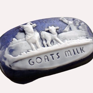 GOAT MILK MOLD silicone goats bar mould plaster wax resin fondant chocolate