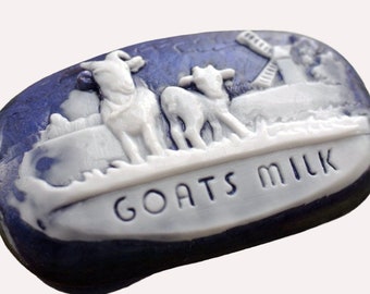 GOAT MILK MOLD silicone goats bar mould plaster wax resin fondant chocolate