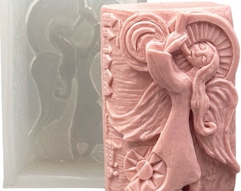 ANGEL SILICONE MOLD for soap making and other crafts
