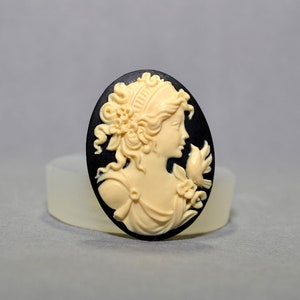 LADY SILICONE MOLD cameo sugarcraft resin fimo polymer clay mould soap fimo wax plaster icing chocolate food use food grade mould