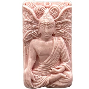 BUDDHA SILICONE MOLD soap mould lotus bar   plaster clay wax resin namaste