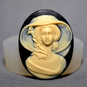 LADY SILICONE MOLD cameo sugarcraft resin fimo polymer clay mould soap fimo wax plaster icing chocolate food use food grade mould