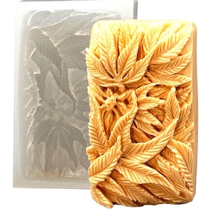 MOLDE DE SILICONE PARA MACONHA, molde para barra de sabão, gesso, cera, resina, argila, hash, folha, pote
