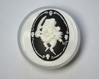 Pirate Cameo Silicone Mold: Food Grade Resin Clay Mould