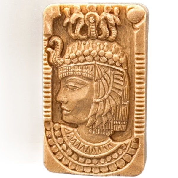 CLEOPATRA SILICONE MOLD soap mold  plaster clay wax resin  5oz egypt queen pharaoh