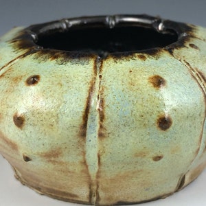 Aqua, Sea Urchin, Ocean, Sea life, Coastal, Handmade, Art Pottery
