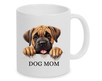 Personalisierte Tasse Dog Mom mit Mastiff  auch mit Wunschname