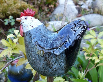 Keramikhuhn Geschenk Fur Gartenliebhaber Mitbringsel Fur Etsy