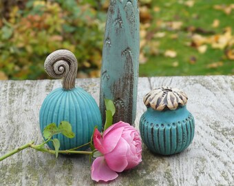 Garden ceramics BEETSTECKER ENSEMBLE in turquoise