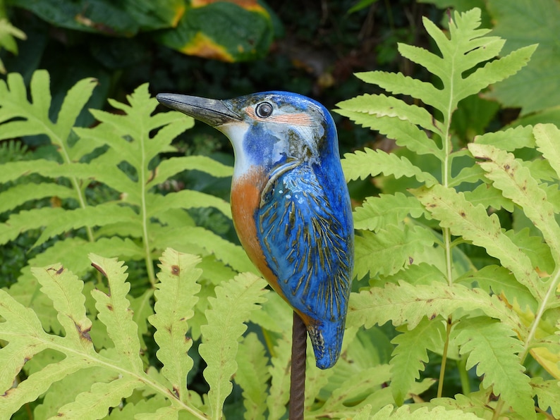 KINGFISHER de jardin en céramique antigel en bleu vif image 8