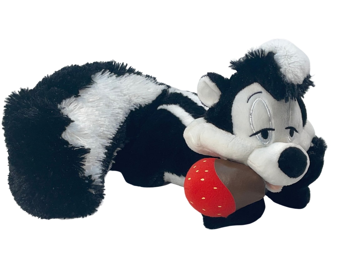 Hallmark Pepe Le Pew Talking Skunk Plush Chocolate Strawberry - Etsy