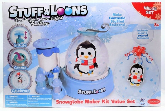 Stuffaloons Snowglobe Maker Kit Value Set Penguin & Polar Bear | Etsy