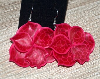 Polymer Clay Earrings Polymer Clay Flower Floral Jewelry Birthday Mother's Day Christmas Gift