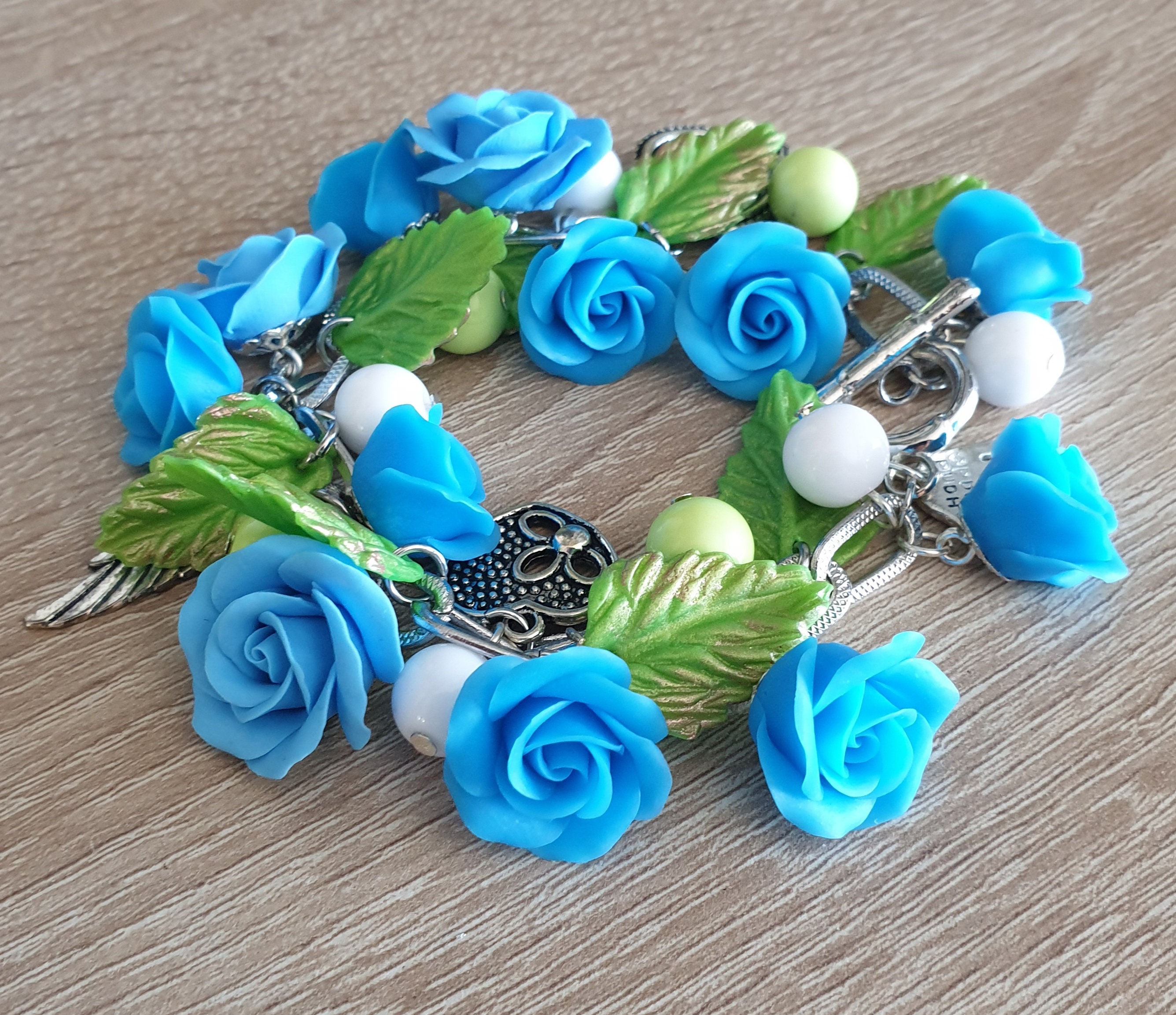 CABODYALS Federmanschetten 1 Paar - Blaue Spitzenhandschuhe Mit Engelsflügeln Für Cosplay