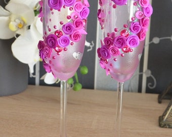 Mooie glazen voor bruiloft of decoratie bruiloftsglazen champagneglazen bruiloftsset cadeau bruiloft Moederdag kerstcadeau