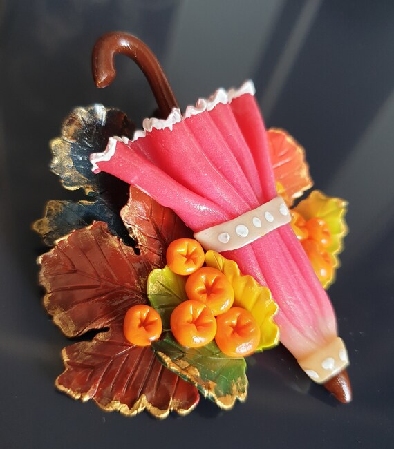 Fimo brooch sale
