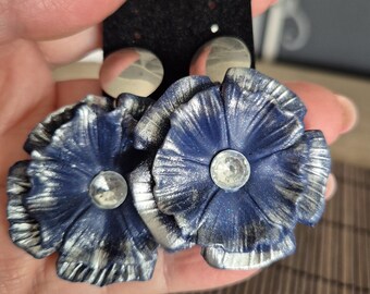 Earrings made of Fimo Earrings with Polymer Clay Roses Floral Jewelry Mother&#39;s Day Birthday Easter Christmas gift