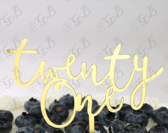¡OFERTA! Adorno para pastel de cumpleaños número 21 Oro Oro Rosa Plata Adorno para pastel negro Legalmente 21 Guirnalda Adorno para pastel rip Identificación falsa Hecho Cumpleaños Joven Af