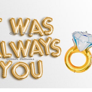 SEMPRE FOI VOCÊ 16 "balões de letras banner de casamento banners de chá de panela balão de noivado despedida de solteira bach festa guirlanda engraçado