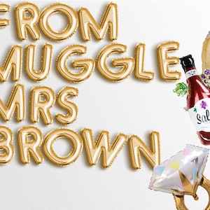 9 colors Wizard Witch Bridal shower Balloon Banner Wizard Bachelorette Hen do Hen Party Balloons Deathly Hallows  Bride To Be Bridal Stag Do