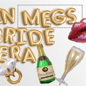 Custom Name Bride to be balloon garland, Retro Bride decor, Future Mrs balloon Bach Party Engagement Bridal Shower Bachelorette Decorations