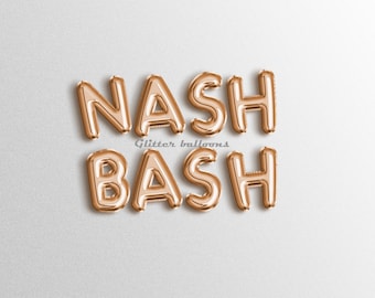 Nash Bash, festa de despedida de solteira, banner de balões, balões para festa, guirlanda de noiva, última festa em Nashville, Bach Nashville Nola, chá de panela