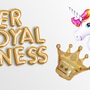 Her Royal 4 ness Balloon Banner, Fourthness  Banners 4th Birthday Party Decorations Royal Four ness Sign Girl 4th Princess fourth
