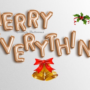 Venta ! BE MERRY Y'ALL Banner Feliz Navidad Banners Feliz Navidad Todo Globo de vacaciones Decoración Carta Globos Fiesta Oro rosa Plata
