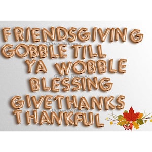 venta Be Thankful 16" Carta Globos Banner Banners de Acción de Gracias Otoño Turquía Teamsgiving Decoraciones guirnalda Letrero Gobble Till Ya Wobble