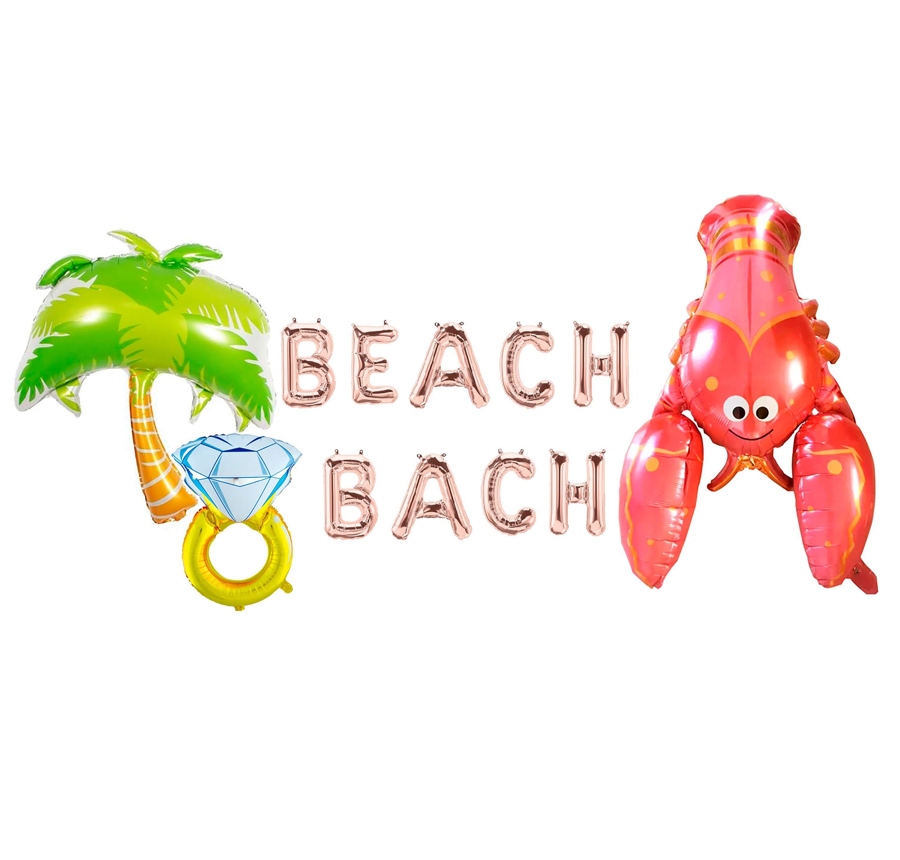 BEACH BACH Balloons BEACH Bach Bachelorette Party Decor Bachelorette Party Decorations Beach Bach Balloon Banner Beach Bach