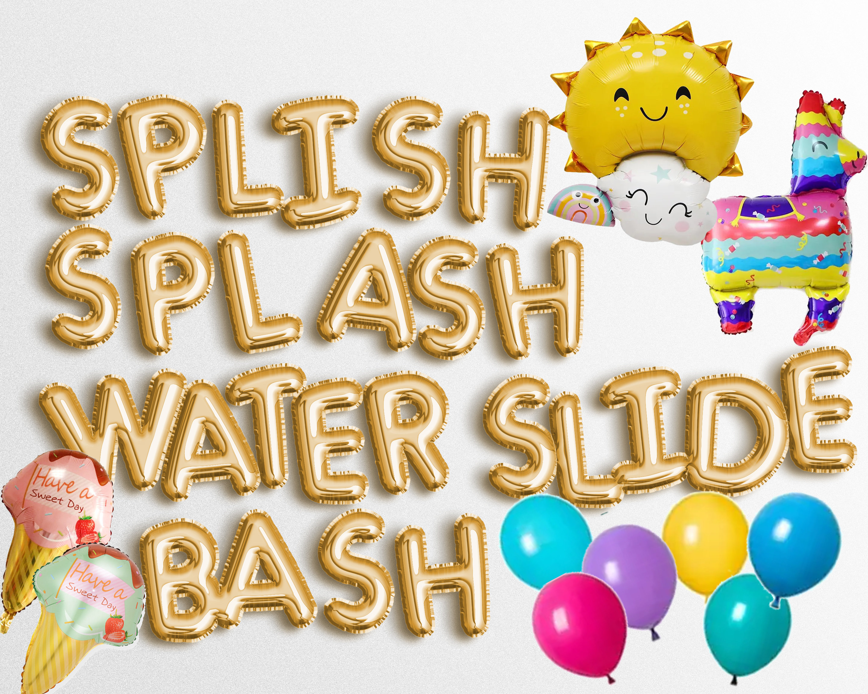 Splash Bash Birthday Party Beverage Cups Plastic Drink Pool Swimming Girl  Wave Swim Tube Ball Flower Boogie Bear Invitations Danielle Theme