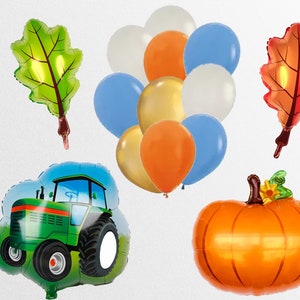 Fall Oak Leaves Foil Balloon Thanksgiving Party Decor Pumpkin Patch Decor Fall Party Baby shower Balloon Boy Man Foil Pumpkin Birthday