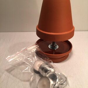 H-P10/20-S-23/13-4er Ton Lampe, Terrakotta, NEU: Jetzt mit Doppelglocke Für eine längere Nach-Heizzeit Teelichter Feuerzeug GRATIS Bild 8