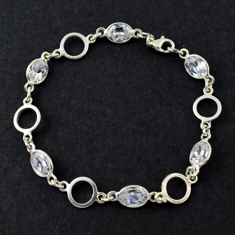wedding gift,birthday gift Cubic Zircon 925 Solid Silver Bracelet Jewelry bracelet for women anniversary gift for men