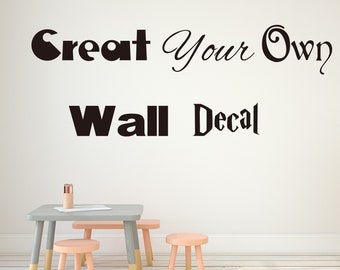 custom wall decals etsy