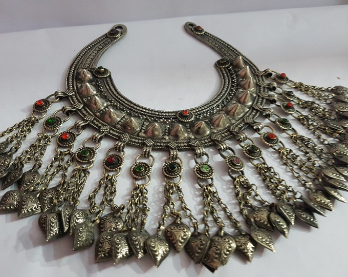Antique Unique Handmade Afghan Tribal-Boho Tribel Banjara Vintage Necklace
