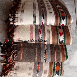 Primum Quality Afghan Patu Pure lamb Wool Winter Blanket - Shawl hand made from Swat