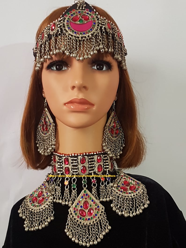 Afghan Tribal Necklace Traditional Handmade Jewelry Kuchi Etsy