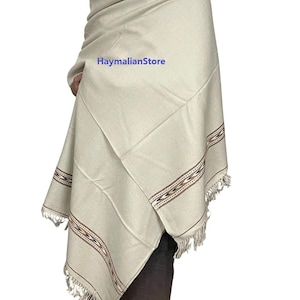 Afghan Wool Patu Blanket: Traditional Winter Shawl