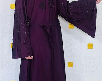Abaya, Veils Muslim Scarf, Pakistani Women Burqa-Abaya, Islamic Kaftan Muslim Hijab, Georgette Fabric