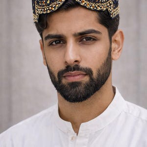 Casquette miroir brodée à la main : style afghan, sindhi et baloutche