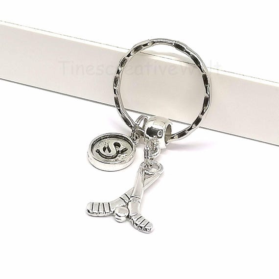 Ice Hockey, Keychain, Personalized, Ice Hockey Stick, Hockey
