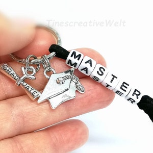 Schlüsselanhänger, Master, Bachelor, Graduation, Glücksbringer, Geschenk